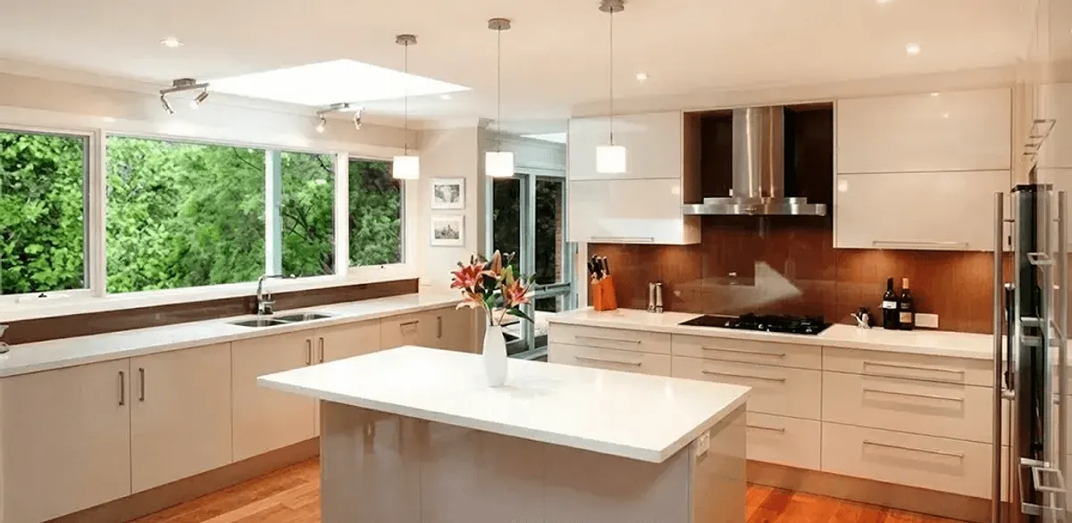 Kitchen cabinet refacing and remodel results in a modern kitchen in Las Vegas, NV