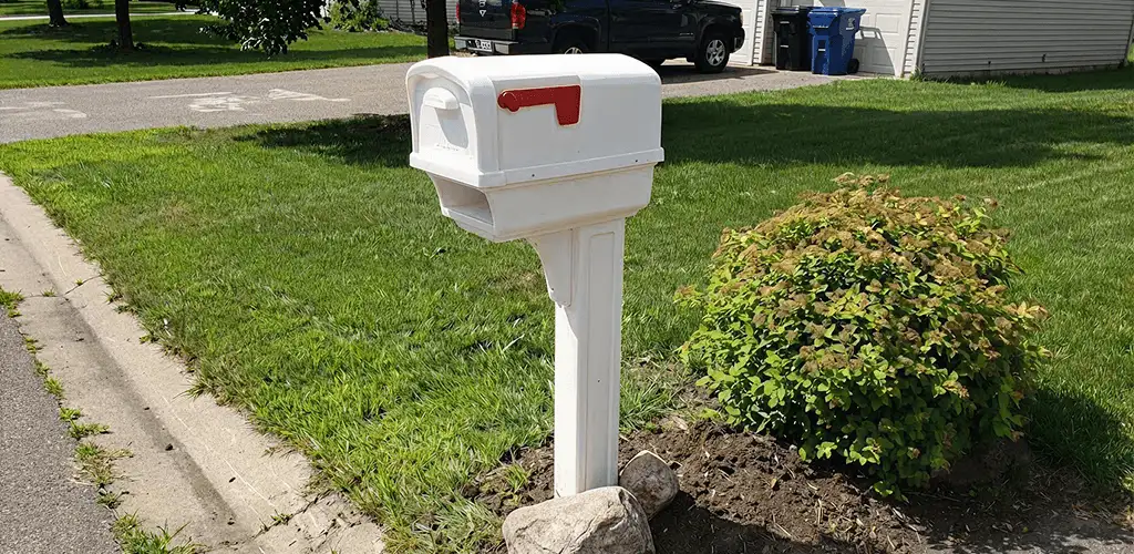 Mailbox installation for a residential curbside mailbox in Las Vegas, NV